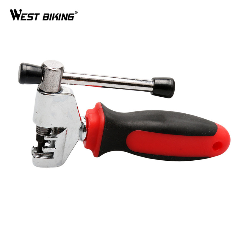 WEST BIKING Jalgratta keti katkestaja lõikur Jalgrattasõidu terasosade eemaldamise tööriistade eemaldaja parandustööriistad jalgratta keti tihvti jaoturi seade