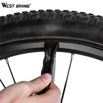 WEST BIKING Лост за велосипедни гуми Лек лост за гуми Лост MTB Инструмент за ремонт на колела на велосипеди Инструмент за отстраняване на гуми Инструменти за велосипеди