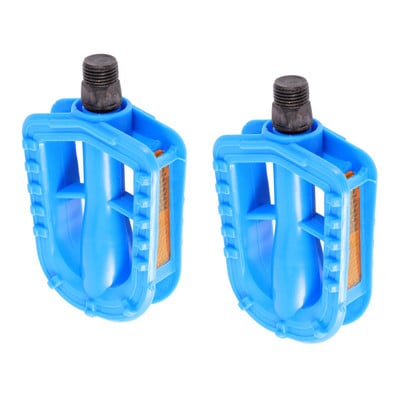 1 pár ultrakönnyű kerékpár pedál gyerekeknek csúszásgátló gumi pedál Biztonsági gyermek kerékpárpedál (fekete)