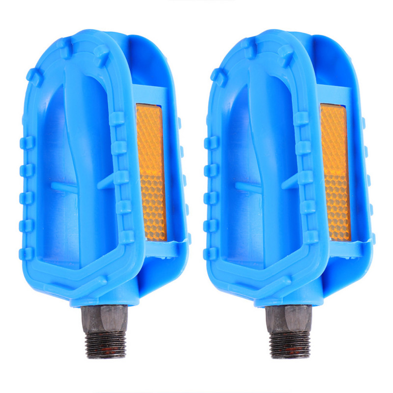 1 pár ultrakönnyű kerékpár pedál gyerekeknek csúszásgátló gumi pedál Biztonsági gyermek kerékpárpedál (fekete)