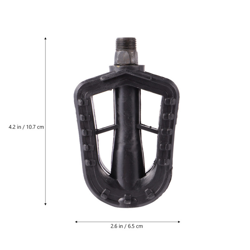 1 pár ultrakönnyű kerékpár pedál gyerekeknek csúszásgátló gumi pedál Biztonsági gyermek kerékpárpedál (fekete)