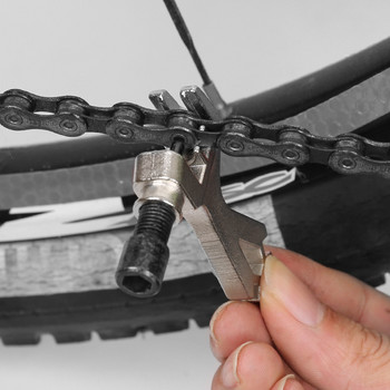 Резачка за велосипедни вериги Мини велосипеден инструмент за ремонт на прекъсвач на стоманена верига Ключ за спици Колоездене MTB инструмент за премахване на резачка за велосипеди