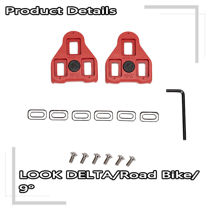 BUCKLOS maanteerattaklambrid 0-kraadine 9-kraadine jalgrattajalats Clest Speed jalgrattapedaali klambrid sobivad SPD-SL/Look Delta Peloton süsteemiga