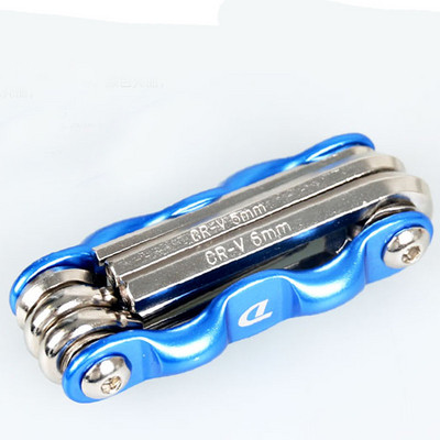 6 în 1 Multi Utilizare Bicicletă Repararea Bicicletei Kit Instrumente Biciclete Cheie Hexagonală Piuliță Reparare Anvelope Cheie Hexagonală Șurubelniță Socket Tija de extensie