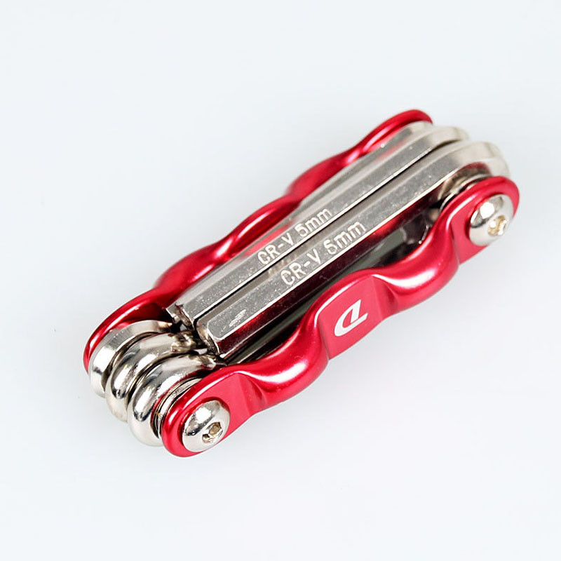 6 în 1 Multi Utilizare Bicicletă Repararea Bicicletei Kit Instrumente Biciclete Cheie Hexagonală Piuliță Reparare Anvelope Cheie Hexagonală Șurubelniță Socket Tija de extensie