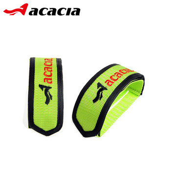 Ζώνη για πεντάλ ποδηλάτου ACACIA 1 Pair Protect Fixed Gear MTB ποδηλάτου Αντιολισθητικά διπλά αυτοκόλλητα λουριά με κλιπ πεντάλ για δάχτυλα