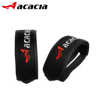 Ζώνη για πεντάλ ποδηλάτου ACACIA 1 Pair Protect Fixed Gear MTB ποδηλάτου Αντιολισθητικά διπλά αυτοκόλλητα λουριά με κλιπ πεντάλ για δάχτυλα