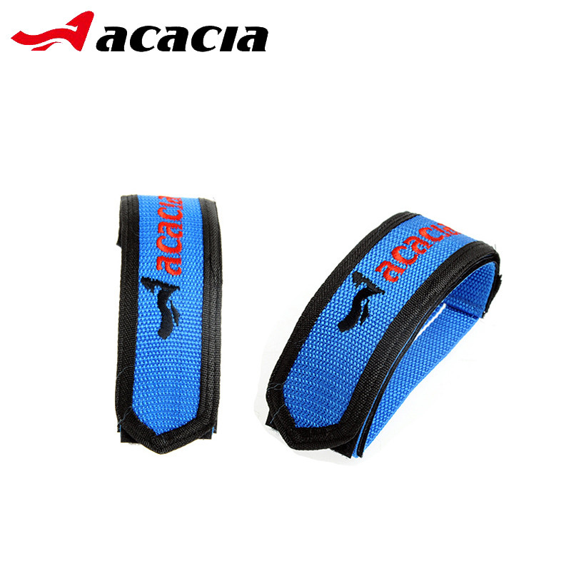 Ζώνη για πεντάλ ποδηλάτου ACACIA 1 Pair Protect Fixed Gear MTB ποδηλάτου Αντιολισθητικά διπλά αυτοκόλλητα λουριά με κλιπ πεντάλ για δάχτυλα