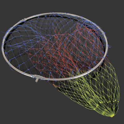 Sulankstomas žvejybos Brail tūpimo tinklo galvutė Sulankstomi tinklai Giluminio tūpimo panardinimo priedai HA