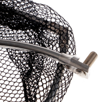 Рамка от неръждаема стомана Риболовни сгъваеми мрежи Аксесоари с кръгла мрежа с брайлова глава Ново