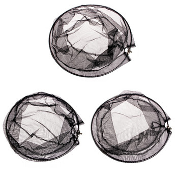 Рамка от неръждаема стомана Риболовни сгъваеми мрежи Аксесоари с кръгла мрежа с брайлова глава Ново