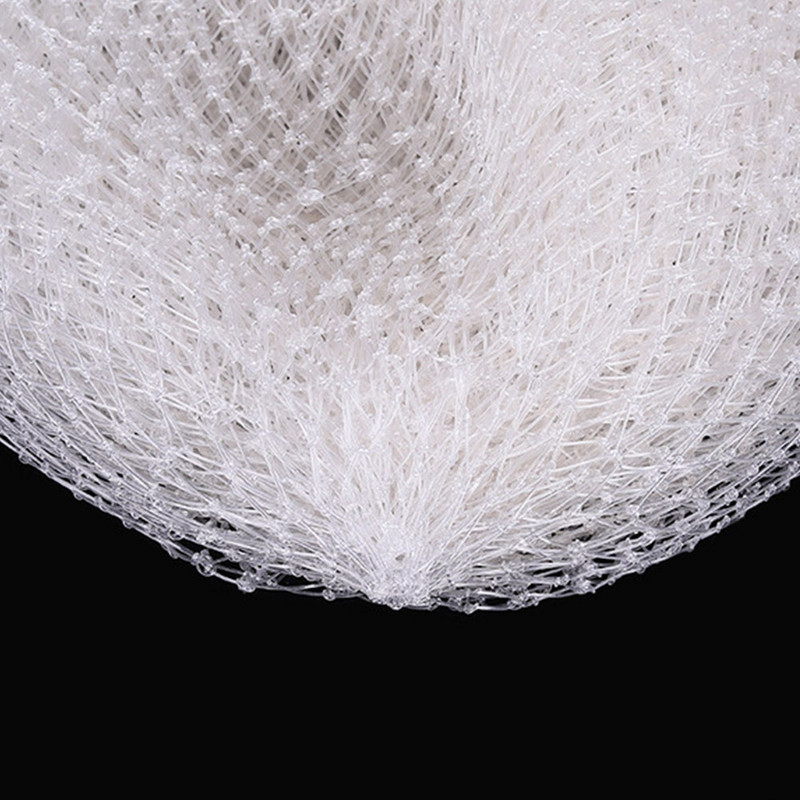 Horgász leszálló háló Halászháló fej kézzel szőtt horgászzsinór Nylon hálós teherautó háló fehér átmérő 70/60 cm hosszúság 95/85/80 cm