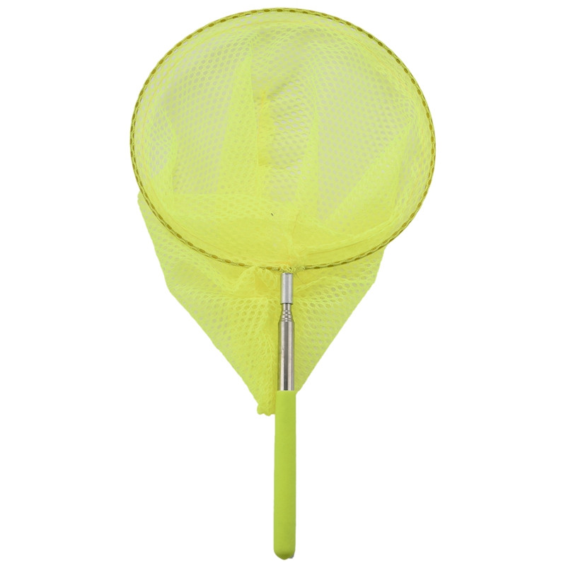 Plasa de pescuit pentru prinderea în aer liber, plasă de fluturi, sac de plasă de pescuit, instrument telescopic de plasă de pescuit din oțel inoxidabil, portabil telescopic în aer liber