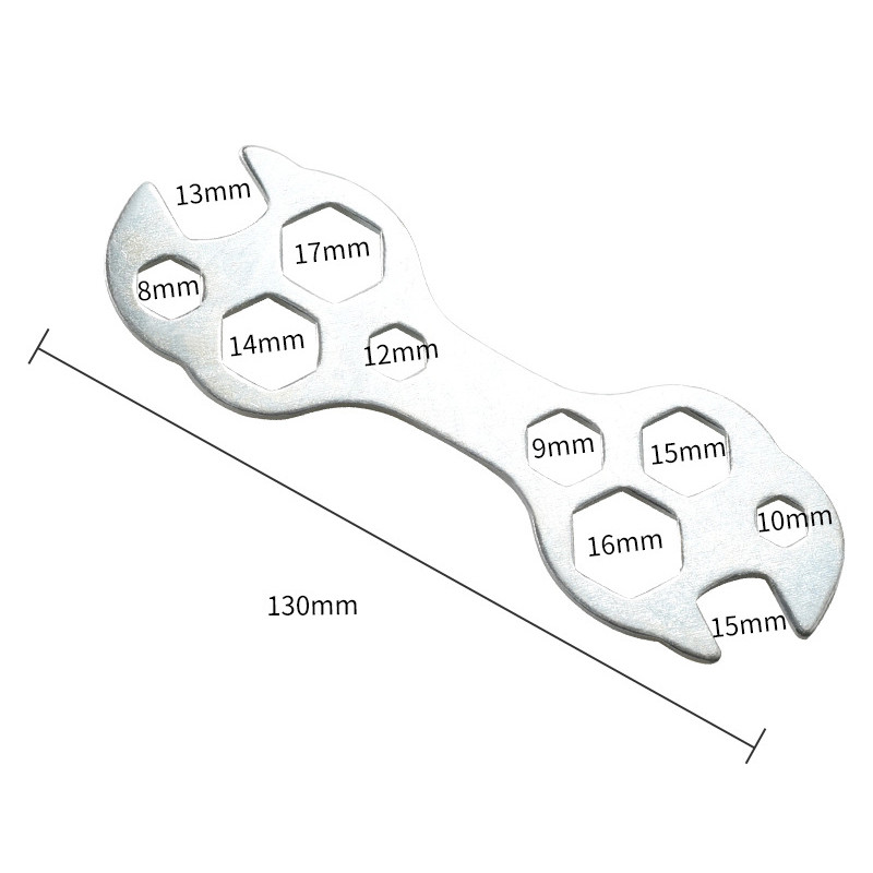 Multifunktsionaalne lilletükk maastikuratta poorne mutrivõti remonditööriist poorse ploomiõie jalgratta väline kuuskantvõti