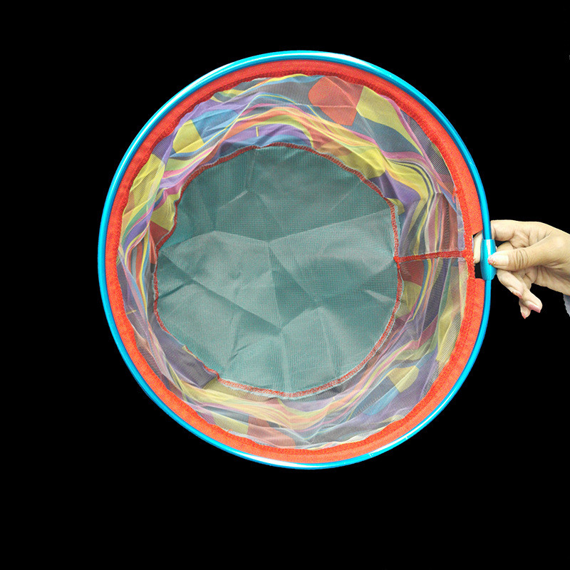 Halászat összecsukható háló Brail fej, kerek kis hálós halászat kézi leszállóháló halászat garnélarák merítőháló pillangó rovar mártogató hálófej