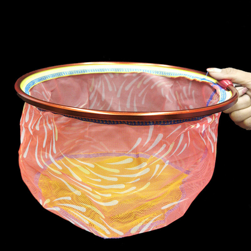 Halászat összecsukható háló Brail fej, kerek kis hálós halászat kézi leszállóháló halászat garnélarák merítőháló pillangó rovar mártogató hálófej