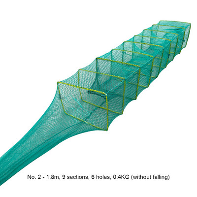Лека риболовна мрежа за кацане Crayfish Shrimp Catcher Casting Network Mesh Fish Trap Cage Аксесоари за риболов