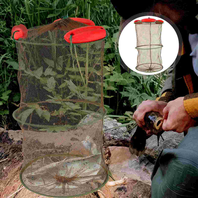 Coș portabil de pește ușor pentru pescuit cu momeală pentru creveți