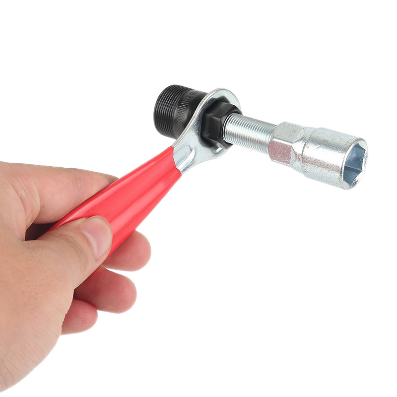 Praktikus MTB kerékpár kerékpárok forgattyús forgattyús kerék kihúzó alsó konzol Kerékpáros forgattyús pedál eltávolító javítószerszám ezüst