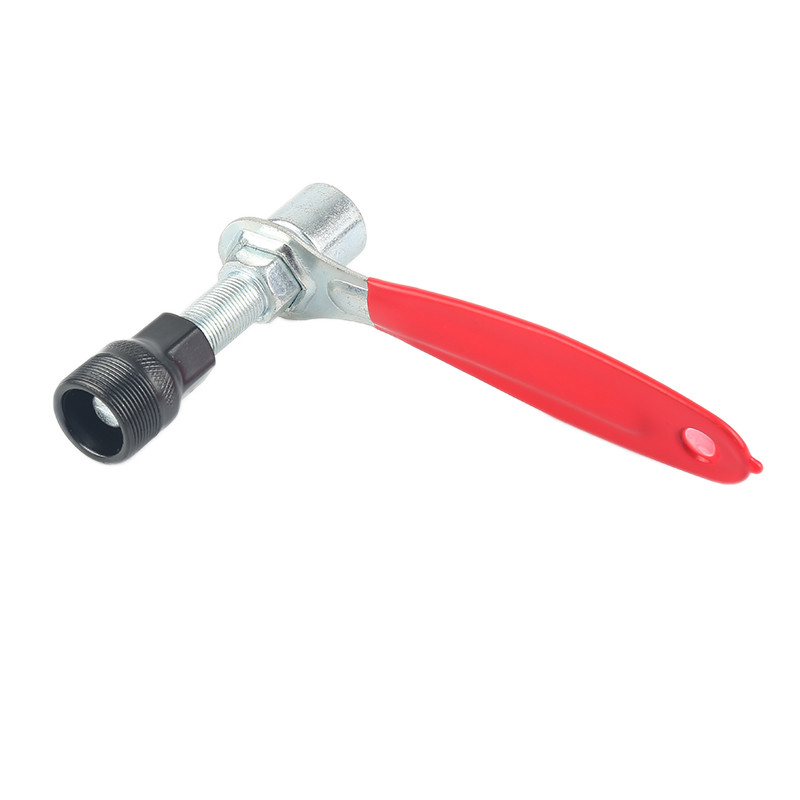 Praktikus MTB kerékpár kerékpárok forgattyús forgattyús kerék kihúzó alsó konzol Kerékpáros forgattyús pedál eltávolító javítószerszám ezüst