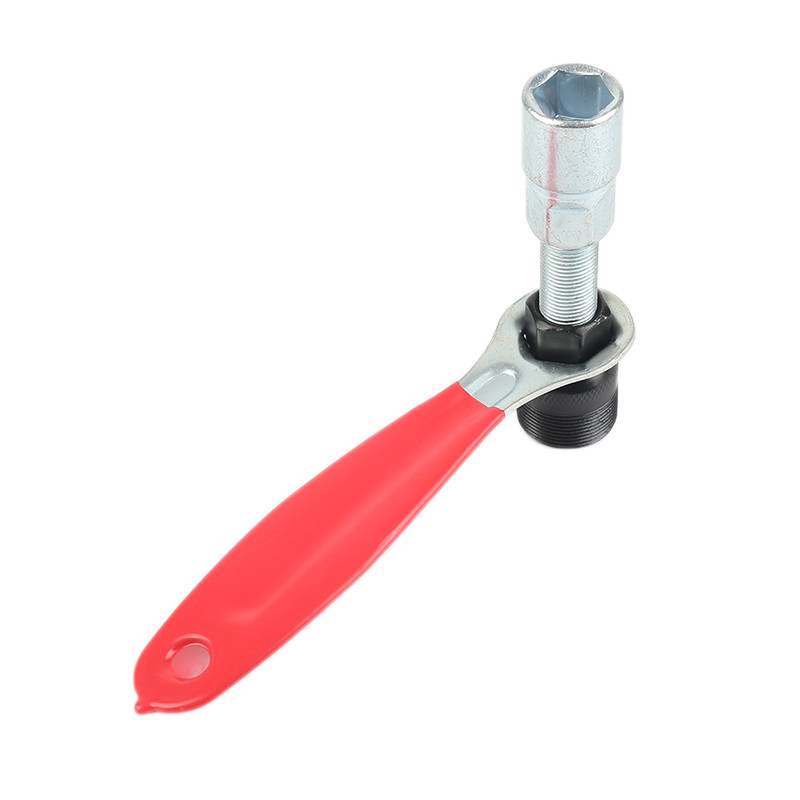 Praktikus MTB kerékpár kerékpárok forgattyús forgattyús kerék kihúzó alsó konzol Kerékpáros forgattyús pedál eltávolító javítószerszám ezüst