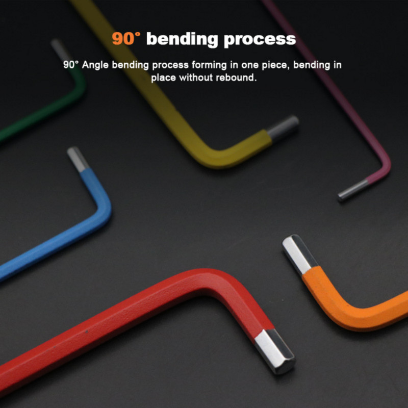 Jalgratta värviline kuuskantvõtmekomplekt 1,5/2/2,5/3/4/5/6 mm MTB maanteeratta remonditööriistade komplekt hooldusmutrivõti kuuskantvõtme lame kuul ava