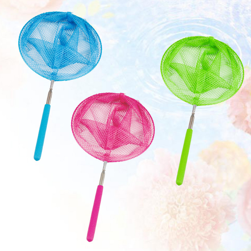 Δίχτυ ψαρέματος Παιδικά δίχτυα ενυδρείου για προσγείωση χυτή μικρή λαβή από ανοξείδωτο ατσάλι Πτυσσόμενη πασχαλίτσα