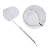 1PC Мини риболовна мрежа Телескопична издръжлива пластмасова пръта Инструменти за улавяне Мрежа за кацане за аквариум с аквариум