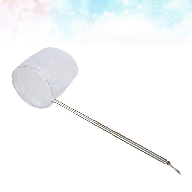 1PC Мини риболовна мрежа Телескопична издръжлива пластмасова пръта Инструменти за улавяне Мрежа за кацане за аквариум с аквариум