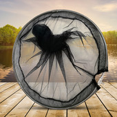 Összecsukható horgász leszállóhálók Horgászraszálló merítőhálók, rozsdamentes acél horgászhálófejek kültéri tartozékok