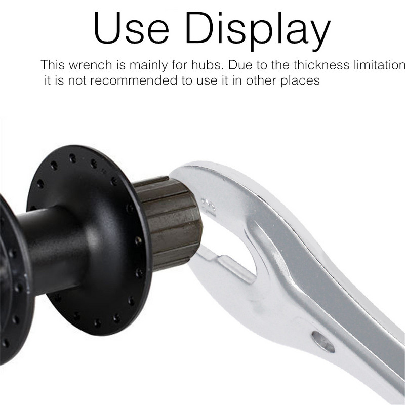 VXM jalgrattaparandustööriistad 13/15mm+14/16mm jalgratta rummu koonusvõti süsinikterasest jalgrattapeakomplekt Mutrivõti rattaparandustööriistad