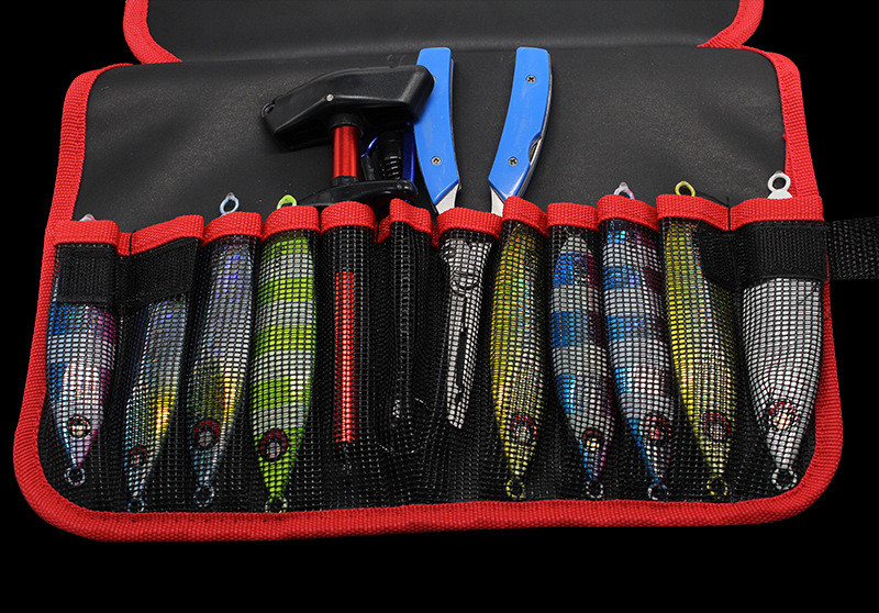 12 lizdų žvejybos krepšio masalų organizatorius jaukų laikymo krepšys, atsparus vandeniui, reguliuojamas žvejybos masalas, kišeninis žvejybos įrankių maišelis