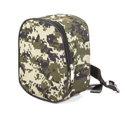 Geantă de pescuit Oxford Geantă cu mulinetă de pescuit Camuflaj/Negru Cutie de depozitare pentru unelte de pescuit portabilă Pescuit la crap Geantă de sport în aer liber X411