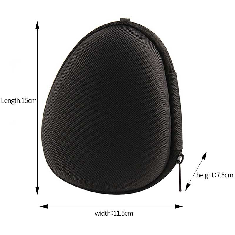 Hordozható horgászorsó táska védőtok fekete 15,5 cm vízálló EVA kültéri fedődobozok pergető orsó horgászszerszámokhoz