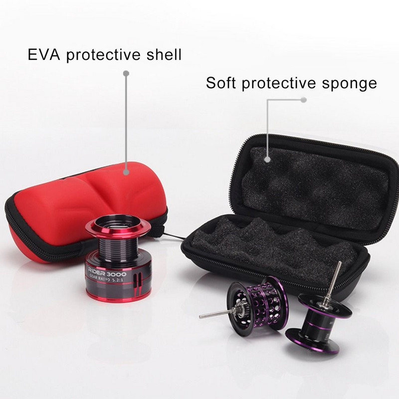 Kalastuskoti spinningurulli ümbrise kate EVA kalastusrulli koti põrutuskindel kott veekindel kalastustarvete nööri ratta hoiukohver