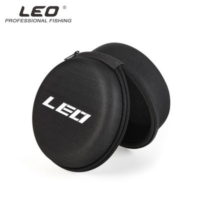 Geantă de pescuit rezistentă la apă, 12 cm, husă pentru mulinetă de pescuit, rotundă, EVA, capac de protecție dur, husă de depozitare, rezistentă la șocuri.