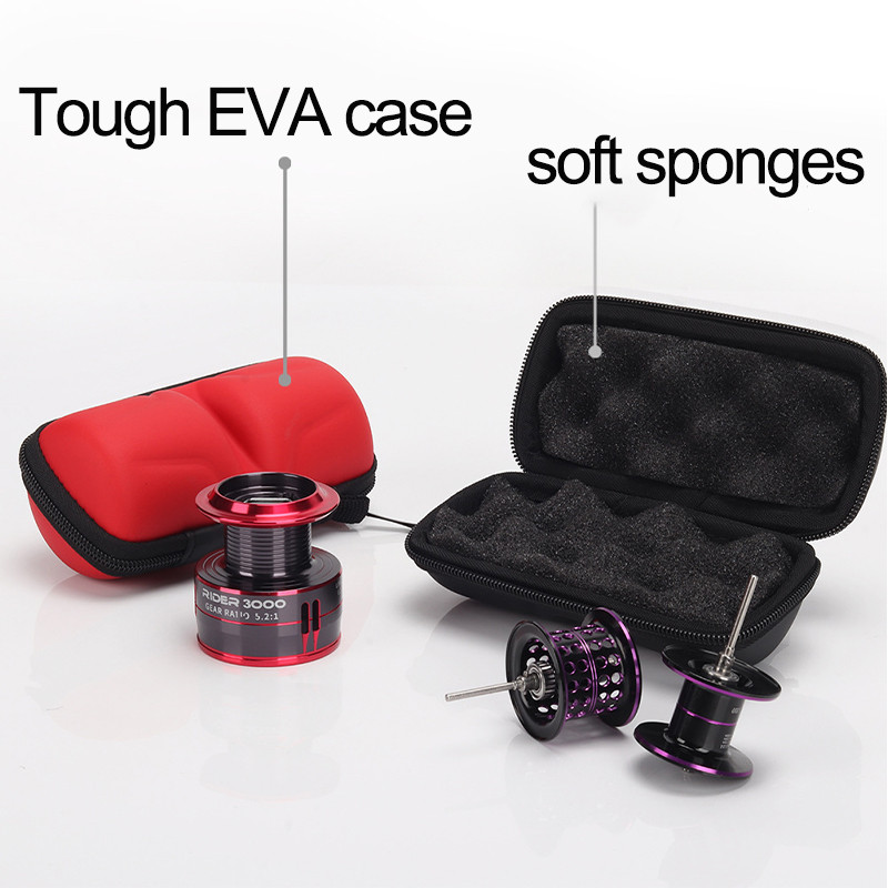 Τσάντα ψαρέματος EVA Θήκη με περιστρεφόμενο καρούλι για Προστατευτικό κάλυμμα Κυπέλλου Line Σκληρό κέλυφος/Αδιάβροχη/Αδιάβροχη θήκη αποθήκευσης εξωτερικού χώρου