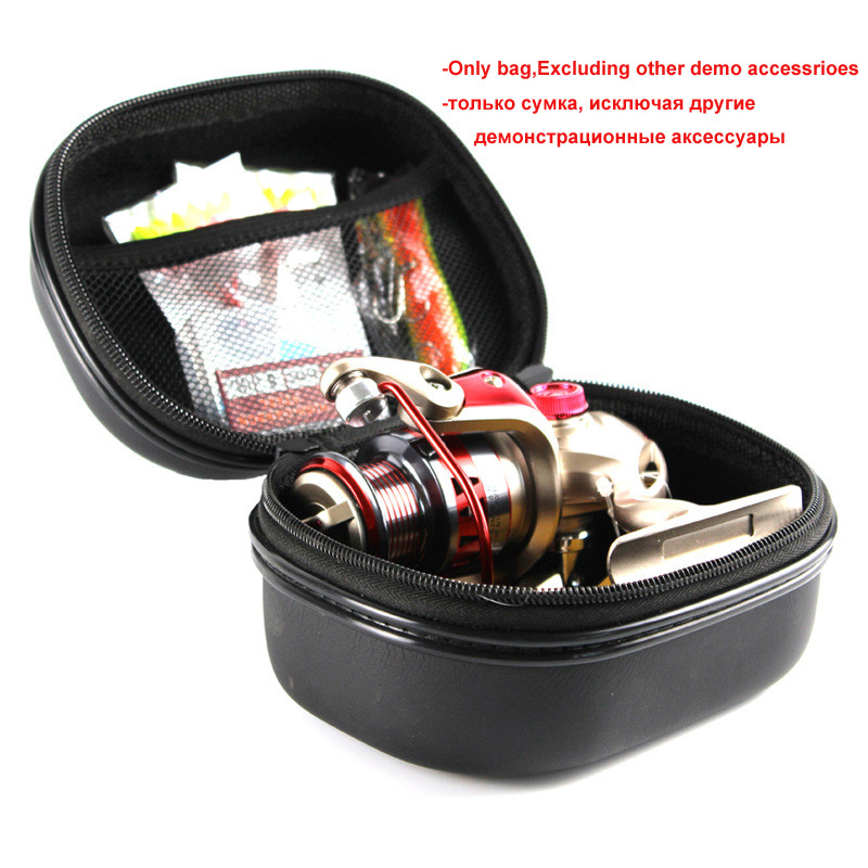 Genți de pescuit Geantă pentru mulinetă din PU Carcasă pentru mulinete spinning Carcasă tare de protecție Husă rezistentă la șocuri Husă impermeabilă Carcasă de depozitare Obiecte de pescuit