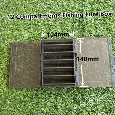 12 14 sektsiooniga kalapüügi landikarp Kahepoolne suure mahutavusega kõva sööda kastid kahekihilised kalastustarbed