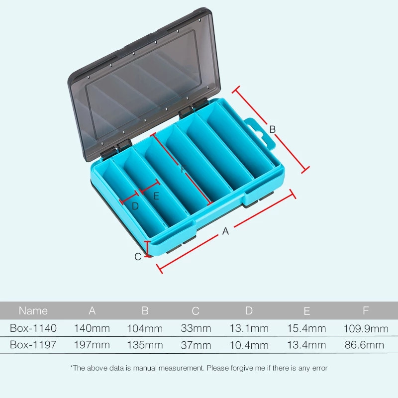 12 14 sektsiooniga kalapüügi landikarp Kahepoolne suure mahutavusega kõva sööda kastid kahekihilised kalastustarbed