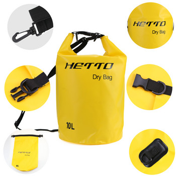 Водоустойчива раница Dry Bag 10L ултралека водоустойчива PVC чанта торбичка рафтинг сърф фисинг къмпинг гмуркане раница инструменти на открито
