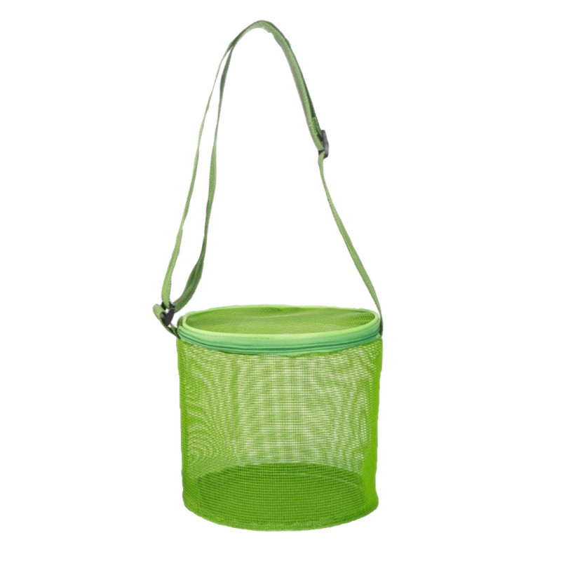 Laste võrkkest hoiukott Ranna kolmemõõtmeline ümmargune liivaämber Mänguasjade viimistlus kogumiskott Võrgust laste väikelaste kott