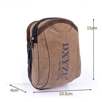 1db vászon kis zsebes deréktáska férfi taktikai tasak övcsomag kültéri katonai futó utazás utazás kemping horgászkiegészítő táska