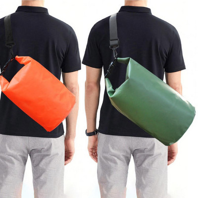 Преносима 10/20L кофа за риболов на открито Чанта за риба Торбичка за съхранение през рамо Пластмасови циментови риболовни чанти