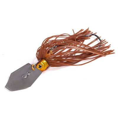 1db horgászcsalik 100mm 11g penge fém csali gumi szoknyával mesterséges wobbler Buzzbait Jigging csali pergető kanál csukához