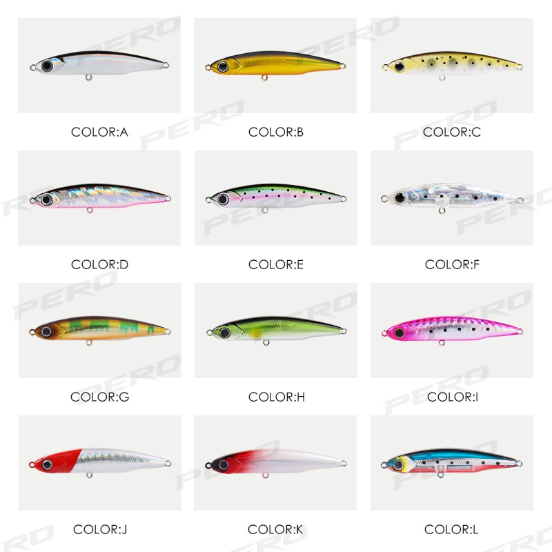 PERO Sinking Pencil Bait 50mm 60mm 65mm 75mm 85mm 3,5g έως 12g 17g Wobbler Trout Mackerel Micro Sea Fishing Lure Shad Bass Lures