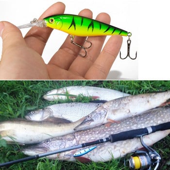 SEALURER Риболовна примамка 1бр. Pike Bait Minnow 11cm 10.5g Jerkbait Deep Swim Wobblers Crankbait