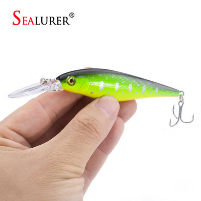 SEALURER Žvejybos masalas 1vnt Pike Bait Minnow 11cm 10,5g Jerkbait Deep Swim Vobleriai Crankbait