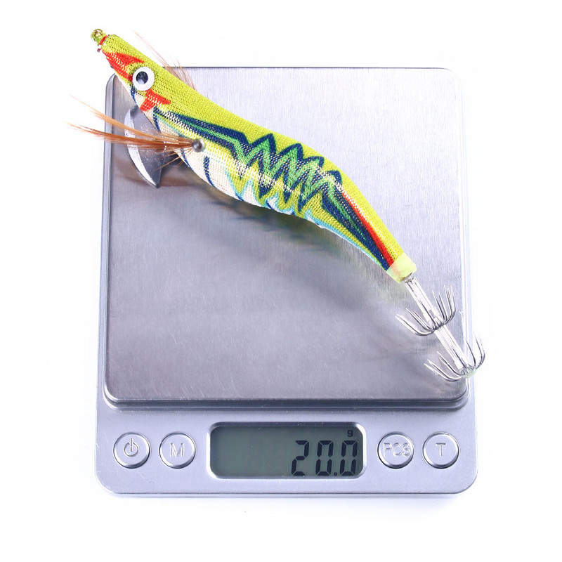 Dobozos fa garnélarák horgász csali 2,5# 3,0# 3,5# ólommerítő tintahal világító csalik Octopus tintahal garnélarák csali zörgés nélkül