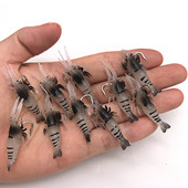 Šviečiantis krevečių silikoninis dirbtinis masalas, imituojantis minkštas krevetės su kabliukais Karpio vobleris, skirtas žvejybos reikmenims / masalams / priedams jūra